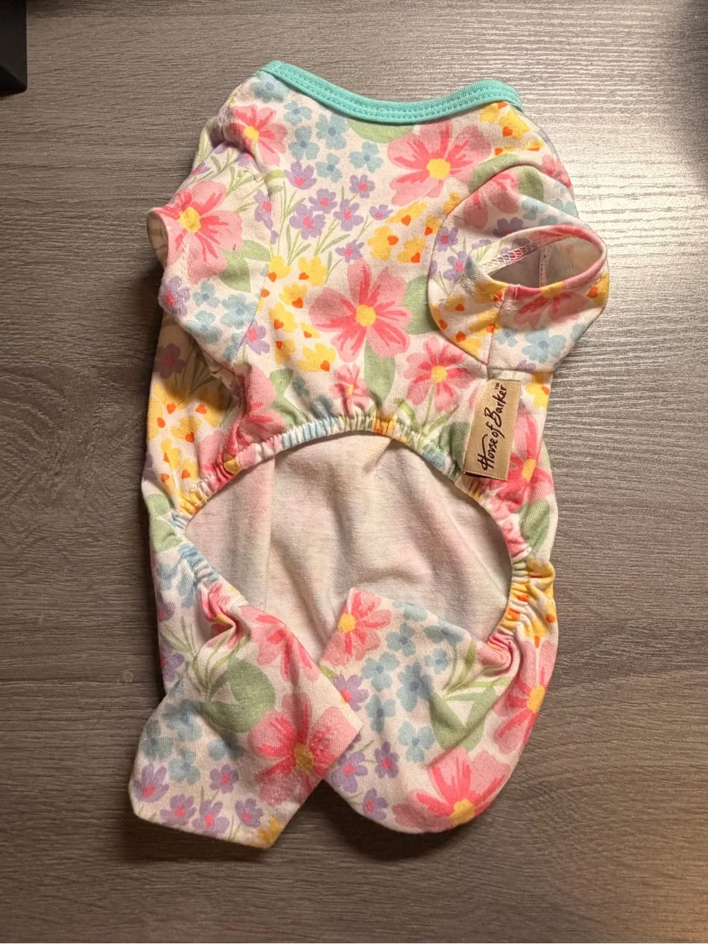NWOT Floral Cotton Dog Pajamas - Pastel Floral Print